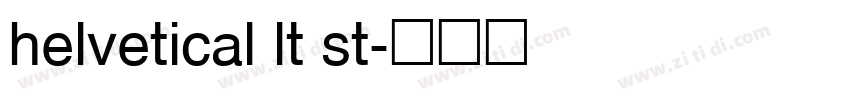 helvetical lt st字体转换